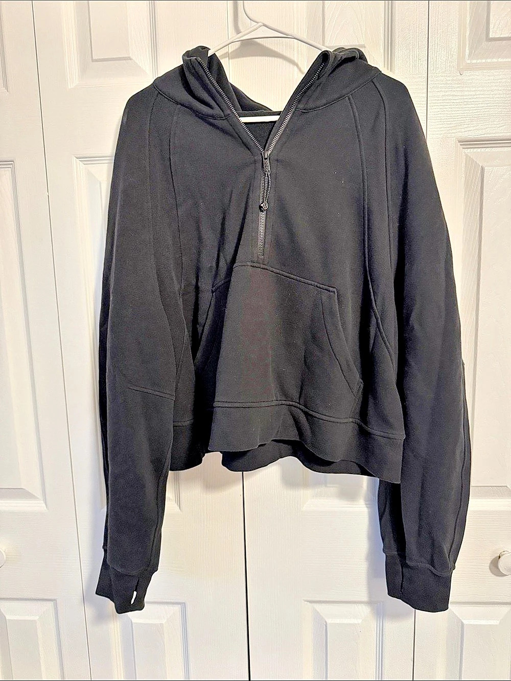 lululemon Scuba Black Hoodie with hood